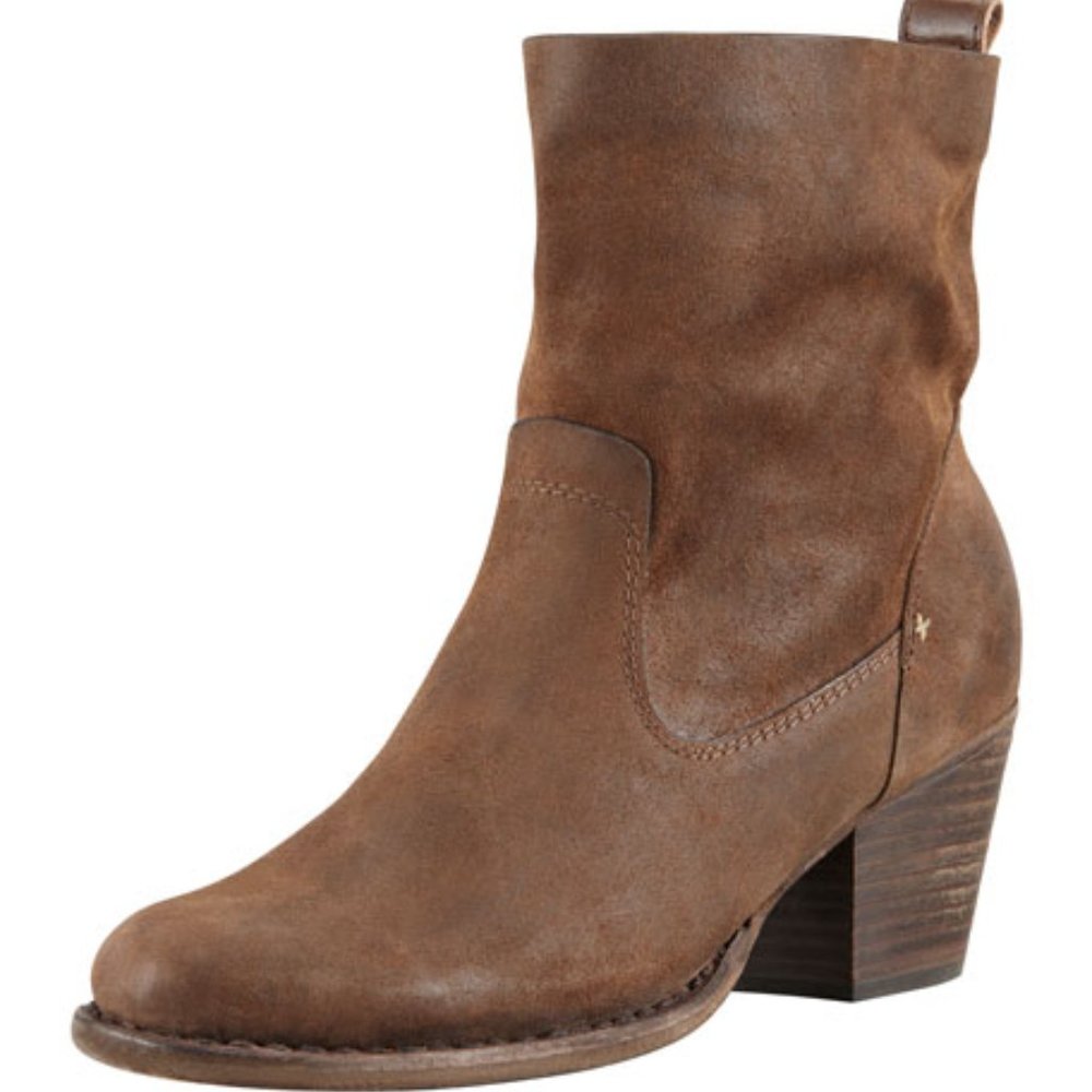 rag & bone Mercer II Chocolate Suede Booties (40)